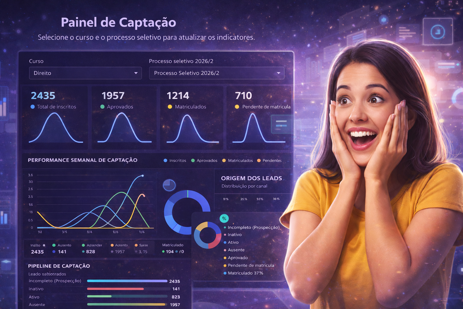 Tela do ZARYN Captação