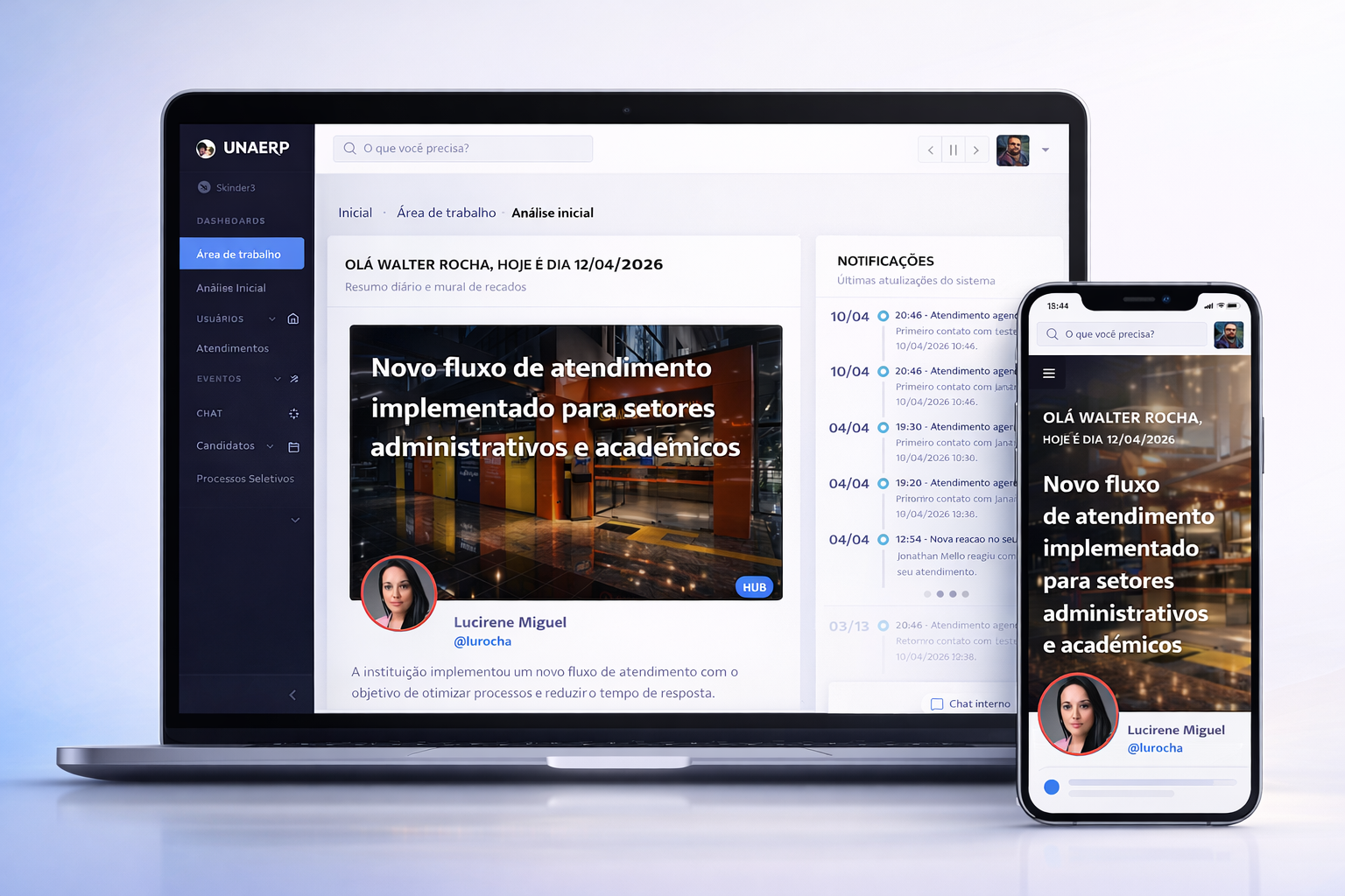 Tela principal Zaryn