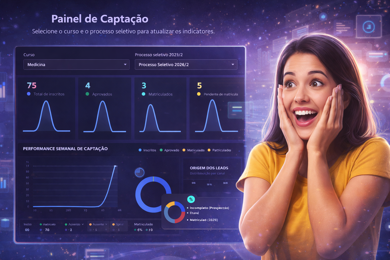 Tela de painel de captação Zaryn